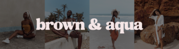 Brown & Aqua